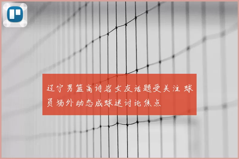 辽宁男篮高诗岩女友话题受关注 球员场外动态成球迷讨论焦点
